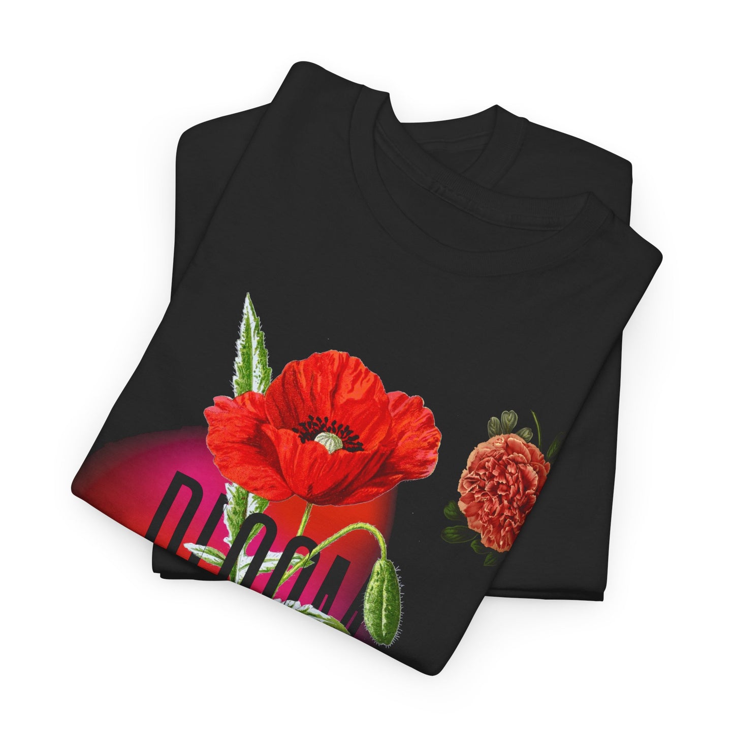 Floral Bloom Graphic Tee: Vibrant Botanical Rose Shirt