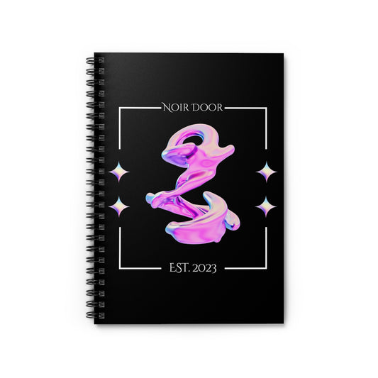 3D Holographic Notebook: Noir Door Spiral Notebook