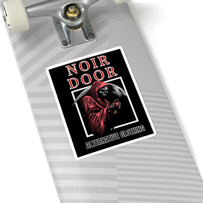 Grim Reaper Sticker: Gothic Memento Mori Art, Alternative Style