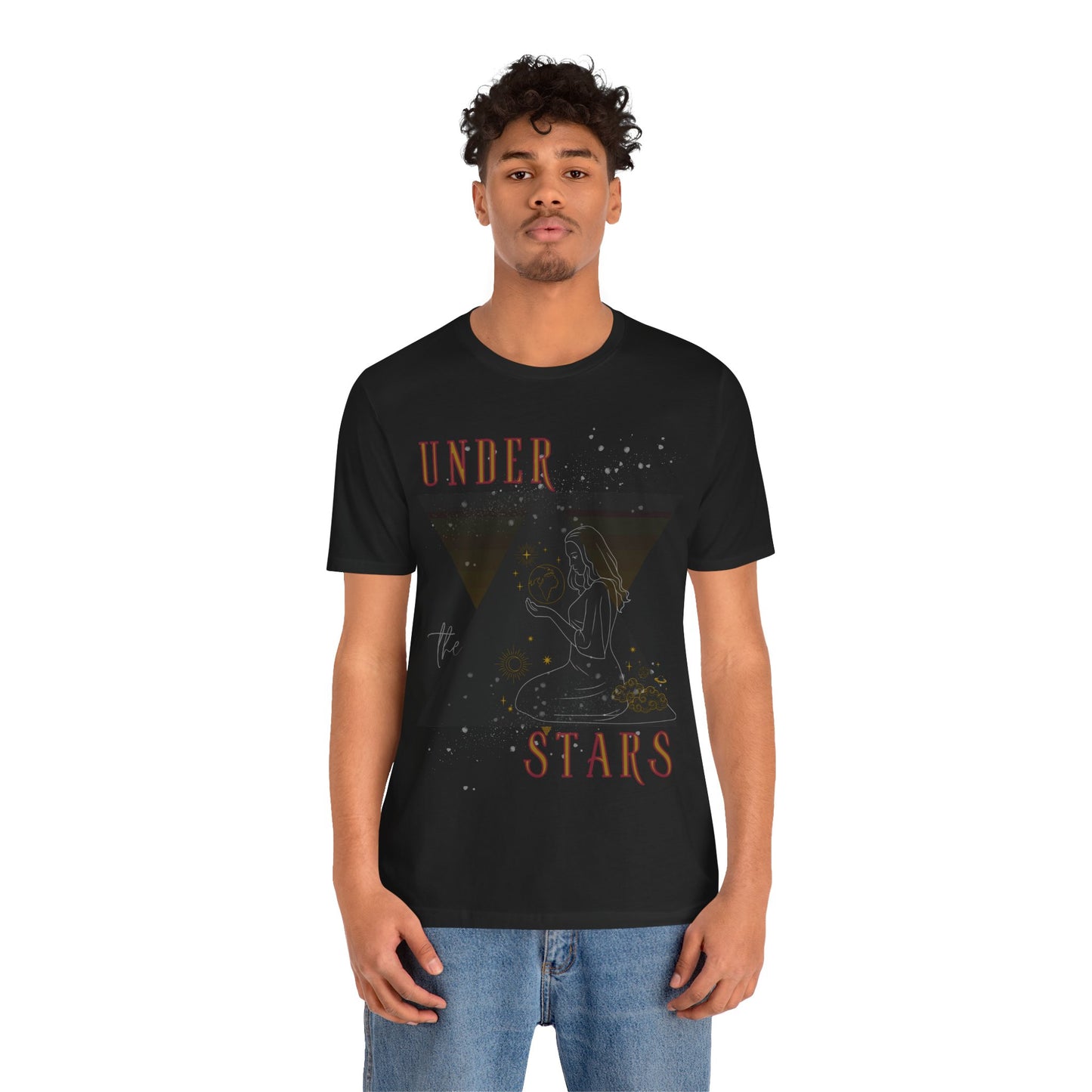 Cosmic Goddess T-Shirt: Celestial Witch, Astrology Lover, Boho Fashion
