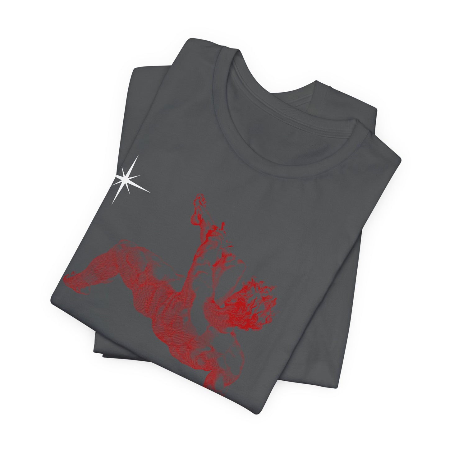 Gothic Skater Tee: Greek Statue, Fall In Love - USA Made