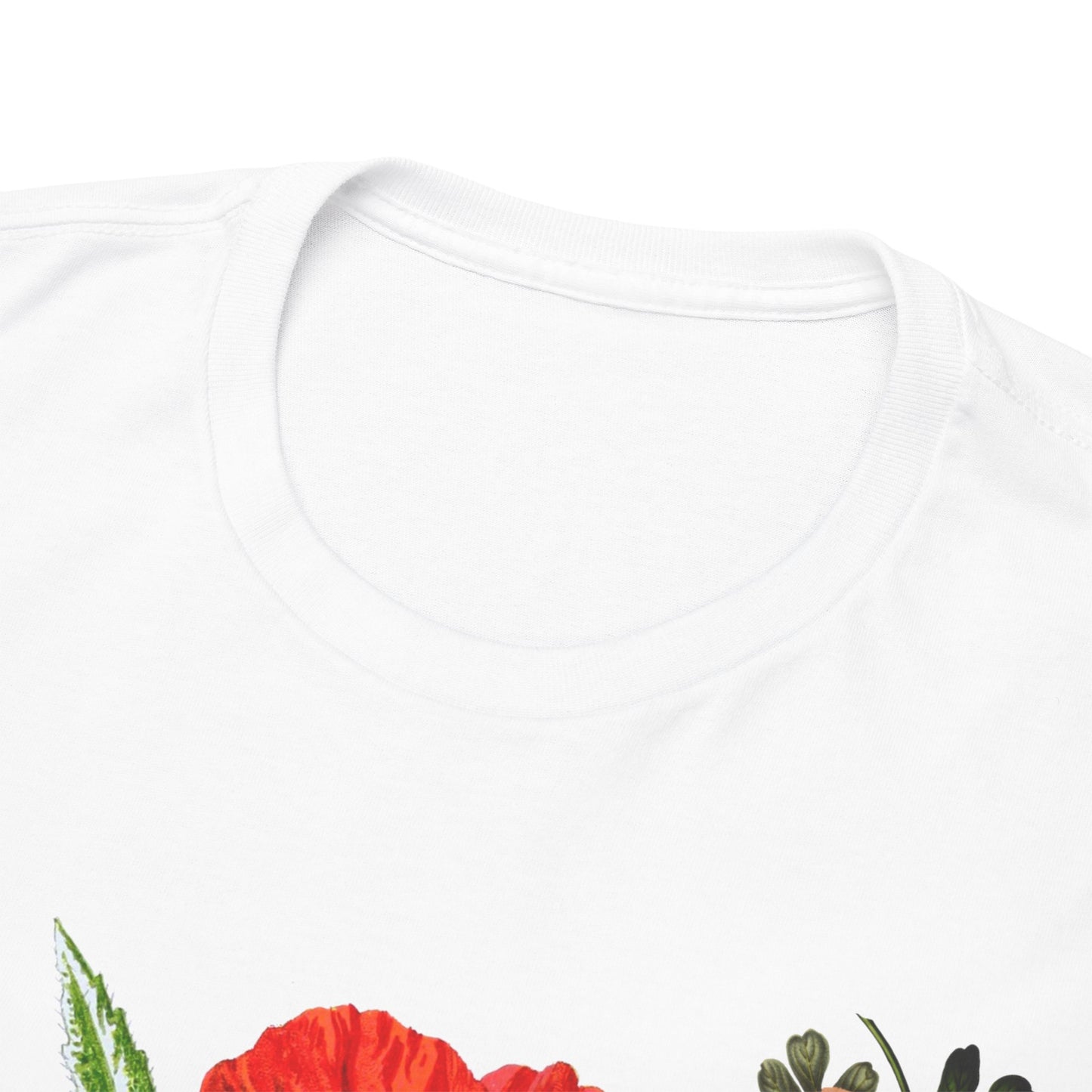 Floral Bloom Graphic Tee: Vibrant Botanical Rose Shirt