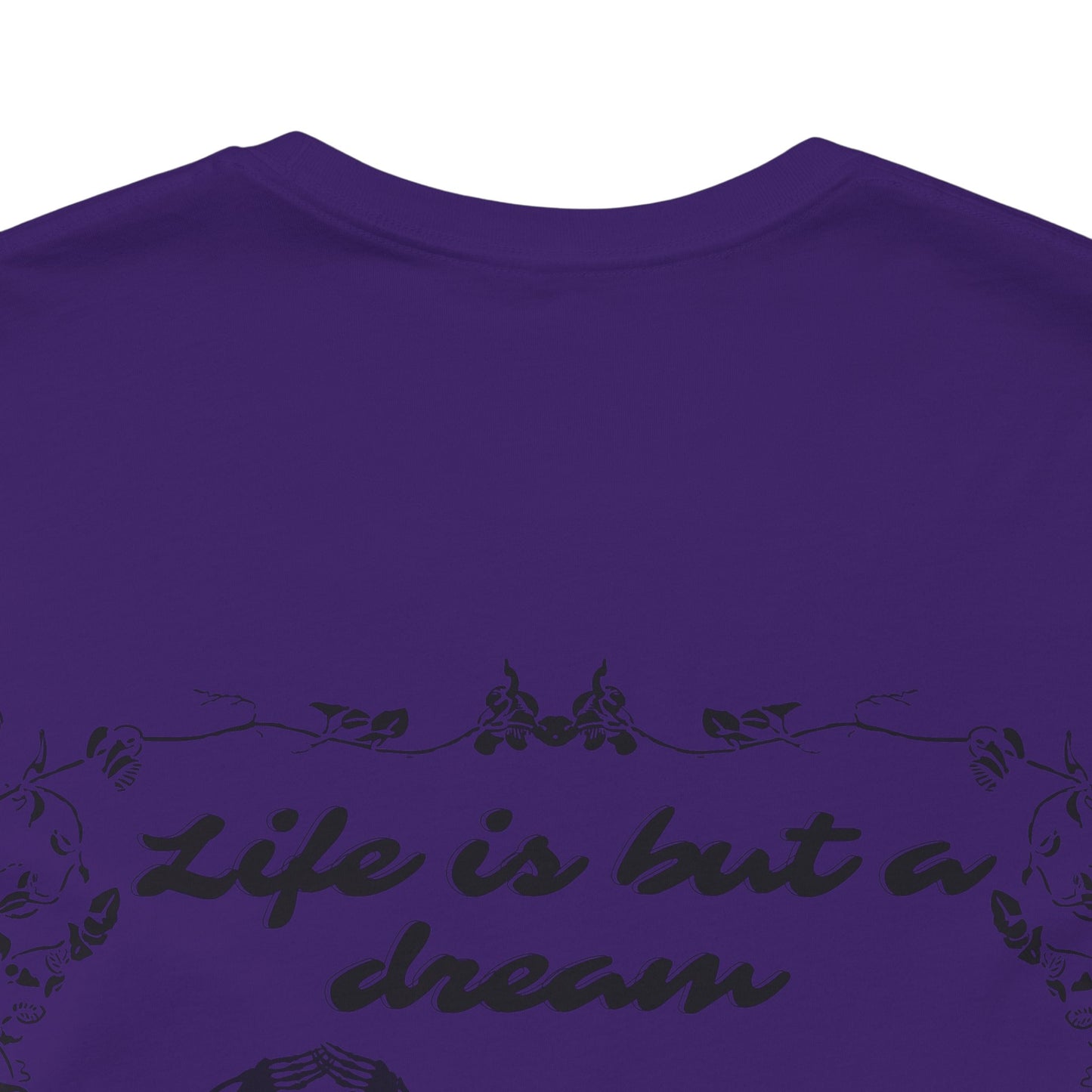 Floral Skull Dancing Skeleton Tee: Gothic Halloween Shirt