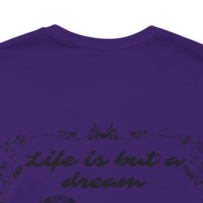 Floral Skull Dancing Skeleton Tee: Gothic Halloween Shirt