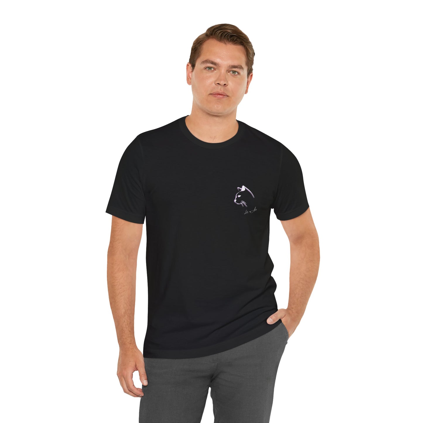 Life Is Art Cat T-Shirt: Happy Accidents Design