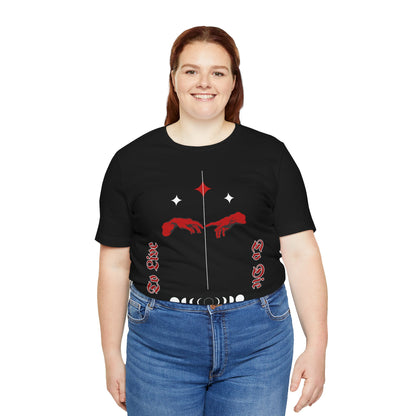 Gothic Moon Phases T-Shirt: Celestial Hands Graphic, USA Made