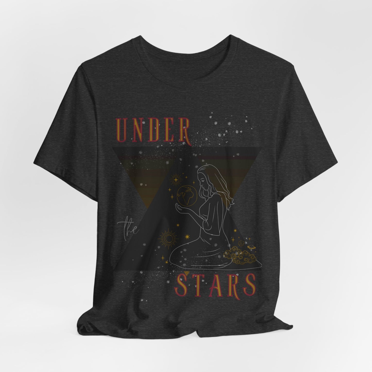 Cosmic Goddess T-Shirt: Celestial Witch, Astrology Lover, Boho Fashion