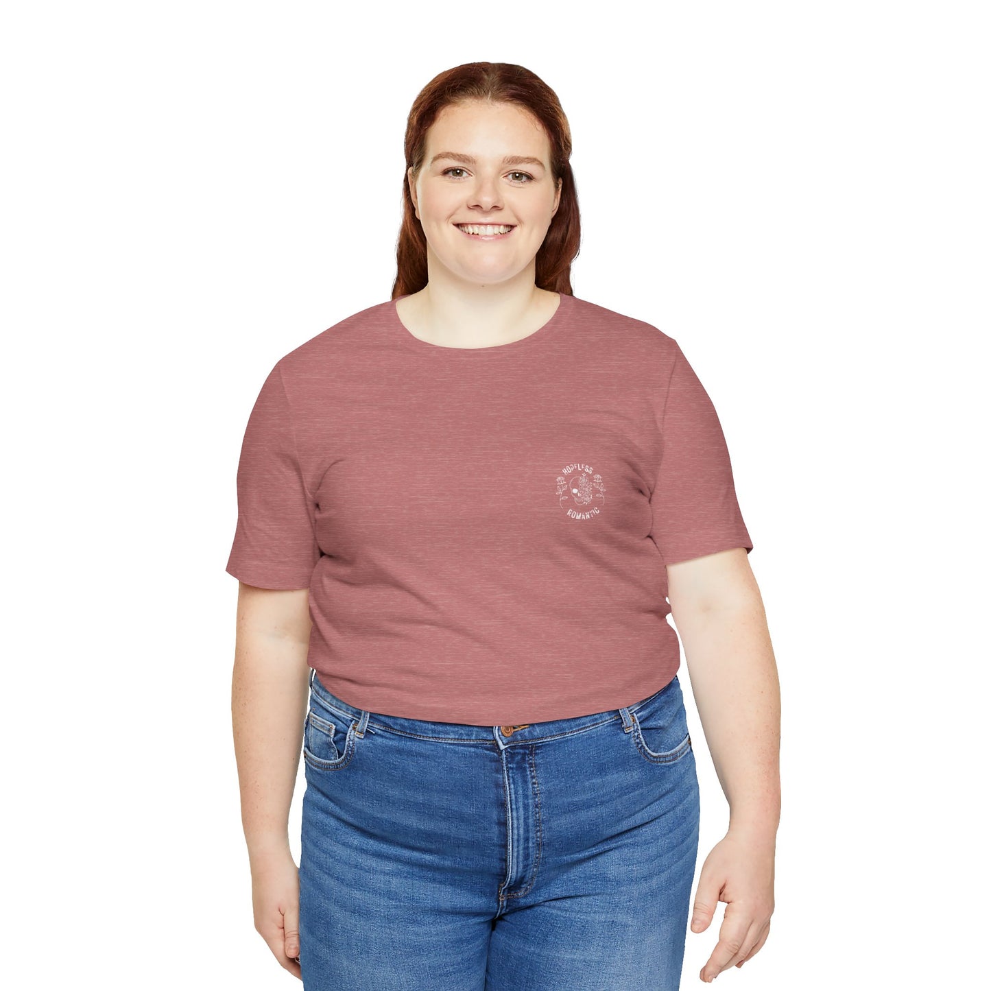 Hopeless Romantic T-Shirt: Red Rose Skeleton, Gothic Grunge Tee