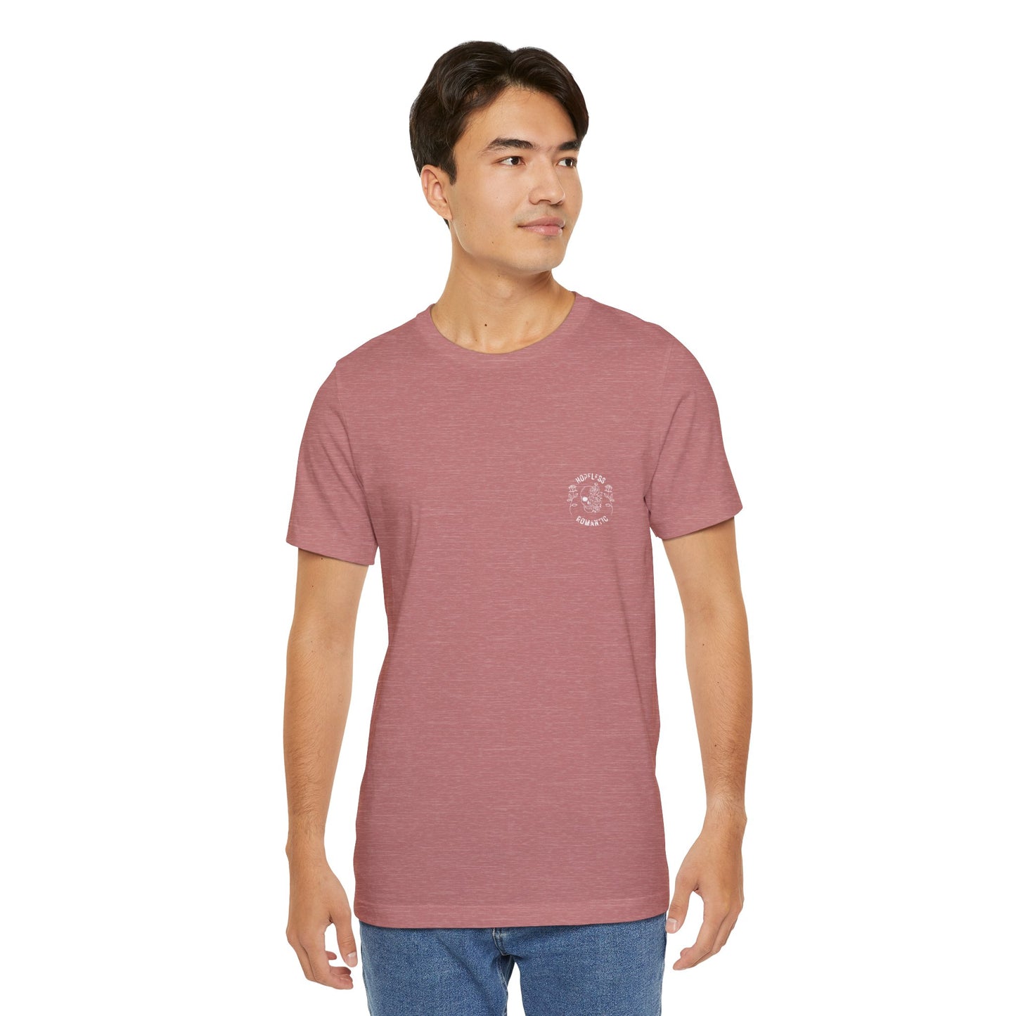 Hopeless Romantic T-Shirt: Red Rose Skeleton, Gothic Grunge Tee