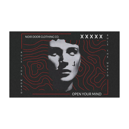 Dystopian Car Magnet: Rule The World, Open Your Mind - Noir Door Clothing