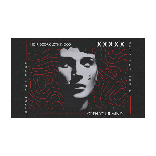 Dystopian Car Magnet: Rule The World, Open Your Mind - Noir Door Clothing