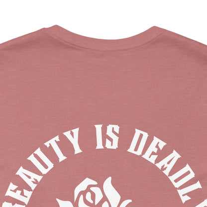 Hopeless Romantic T-Shirt: Red Rose Skeleton, Gothic Grunge Tee