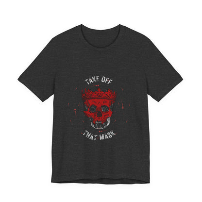 Gothic Red Skull Graphic Tee - Noir Door Dark Art Top