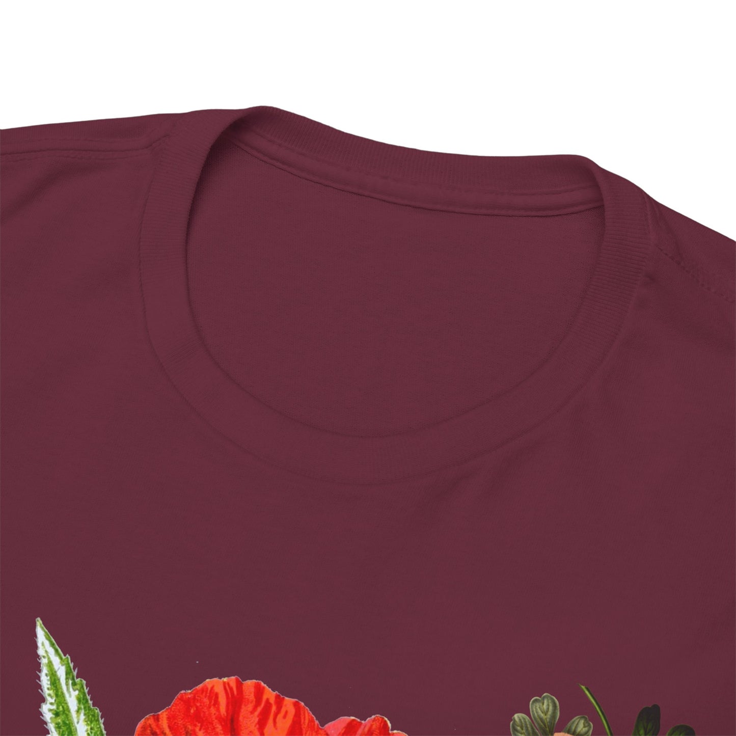 Floral Bloom Graphic Tee: Vibrant Botanical Rose Shirt