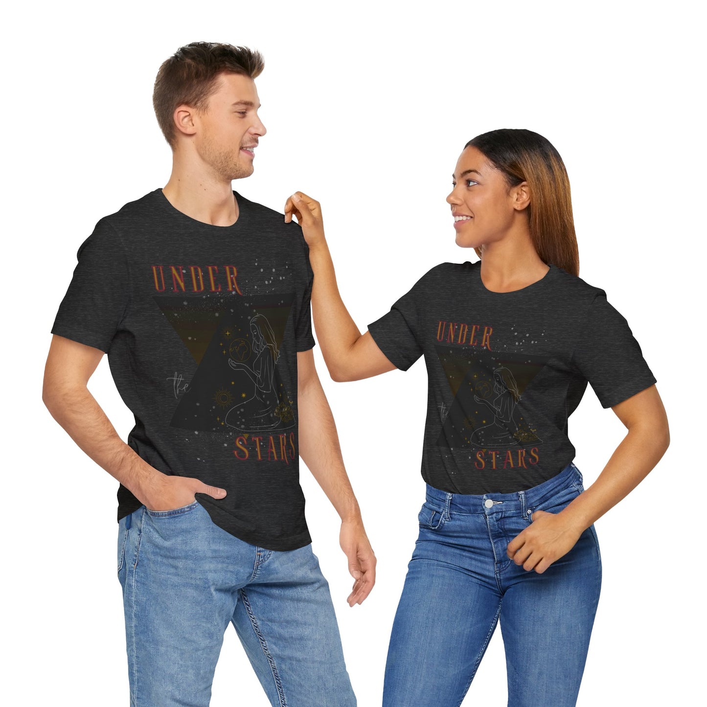 Cosmic Goddess T-Shirt: Celestial Witch, Astrology Lover, Boho Fashion
