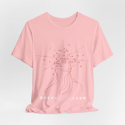 Mystical Imagination Tee: Moon Phases, Witchy Style