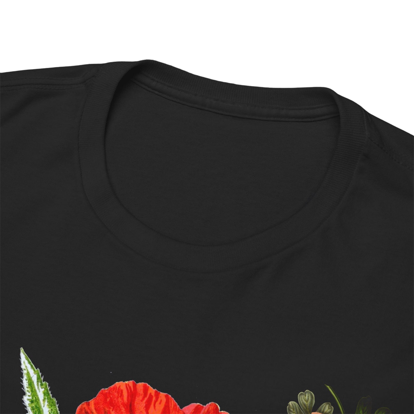Floral Bloom Graphic Tee: Vibrant Botanical Rose Shirt