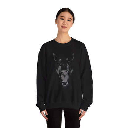 Edgy Doberman Sweatshirt: Alternative Streetwear, Mental Health Design