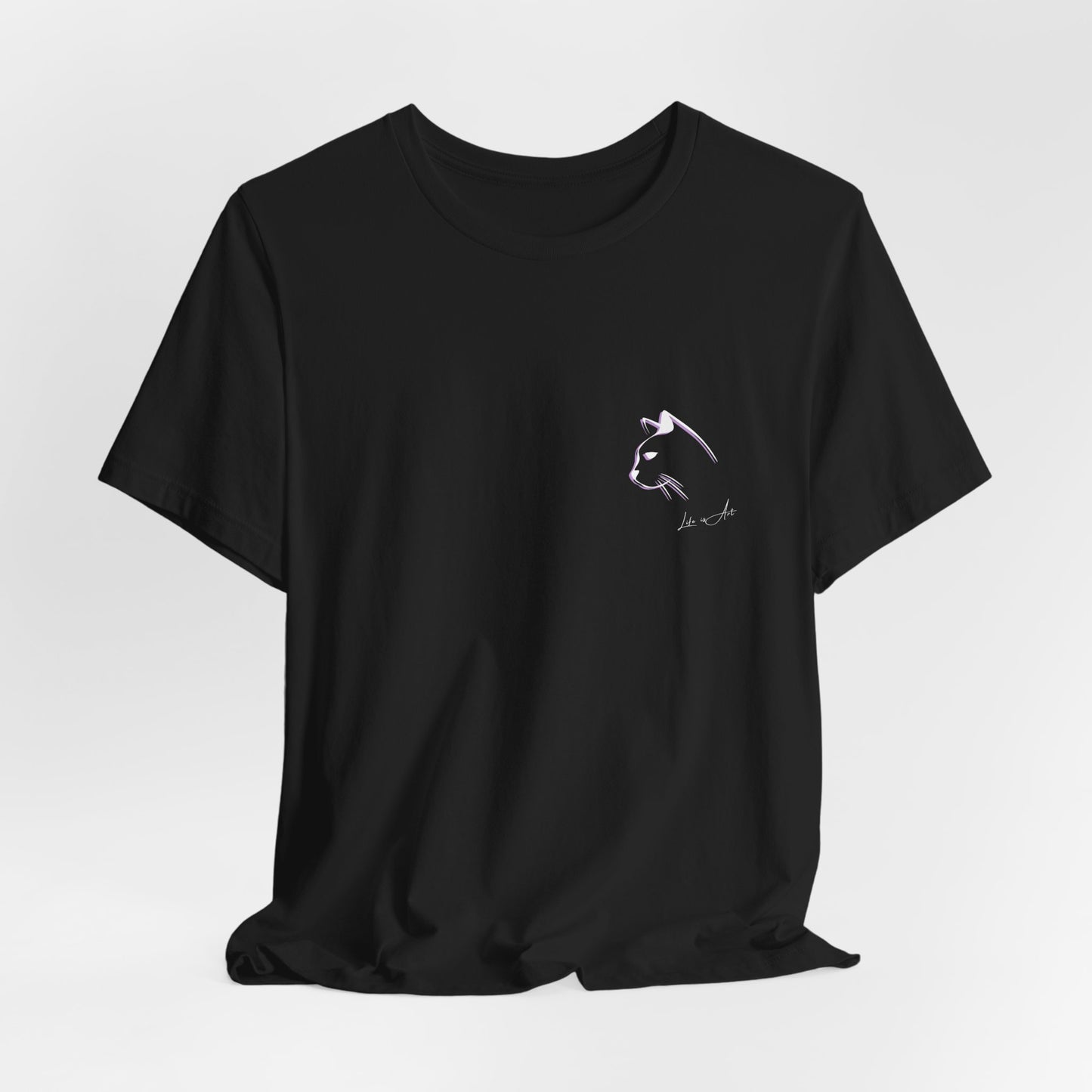Life Is Art Cat T-Shirt: Happy Accidents Design