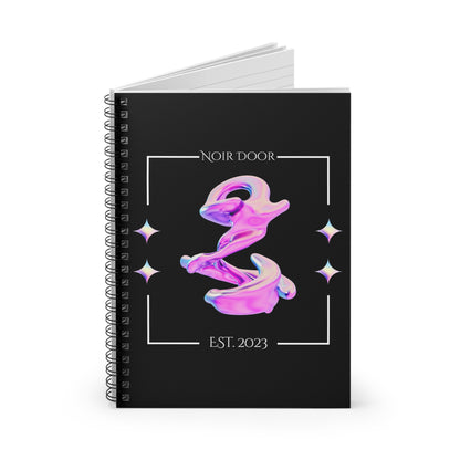 3D Holographic Notebook: Noir Door Spiral Notebook