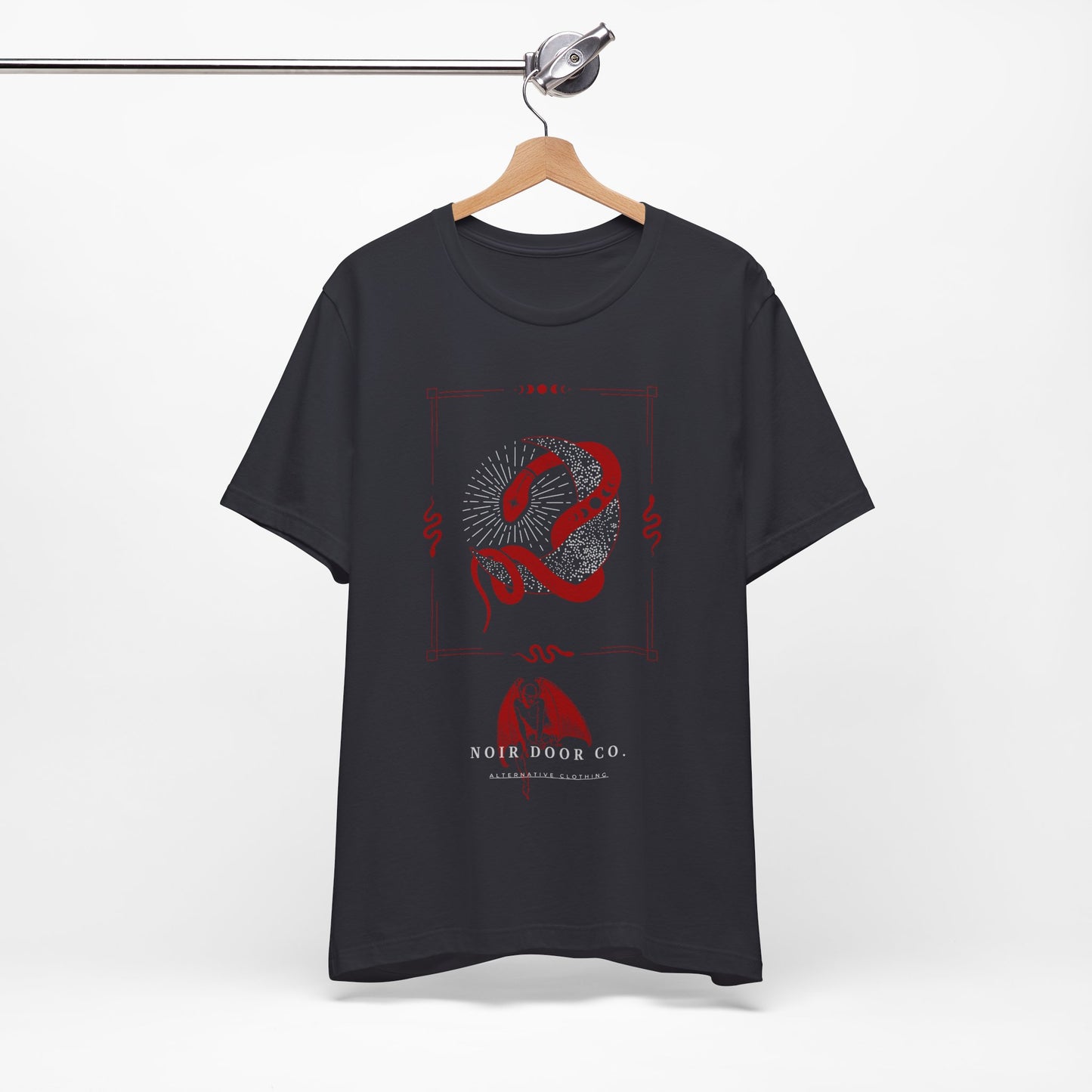 Mystical Snake Moon T-Shirt: Occult Graphic Tee, USA Made
