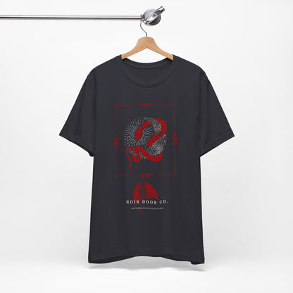 Mystical Snake Moon T-Shirt: Occult Graphic Tee, USA Made