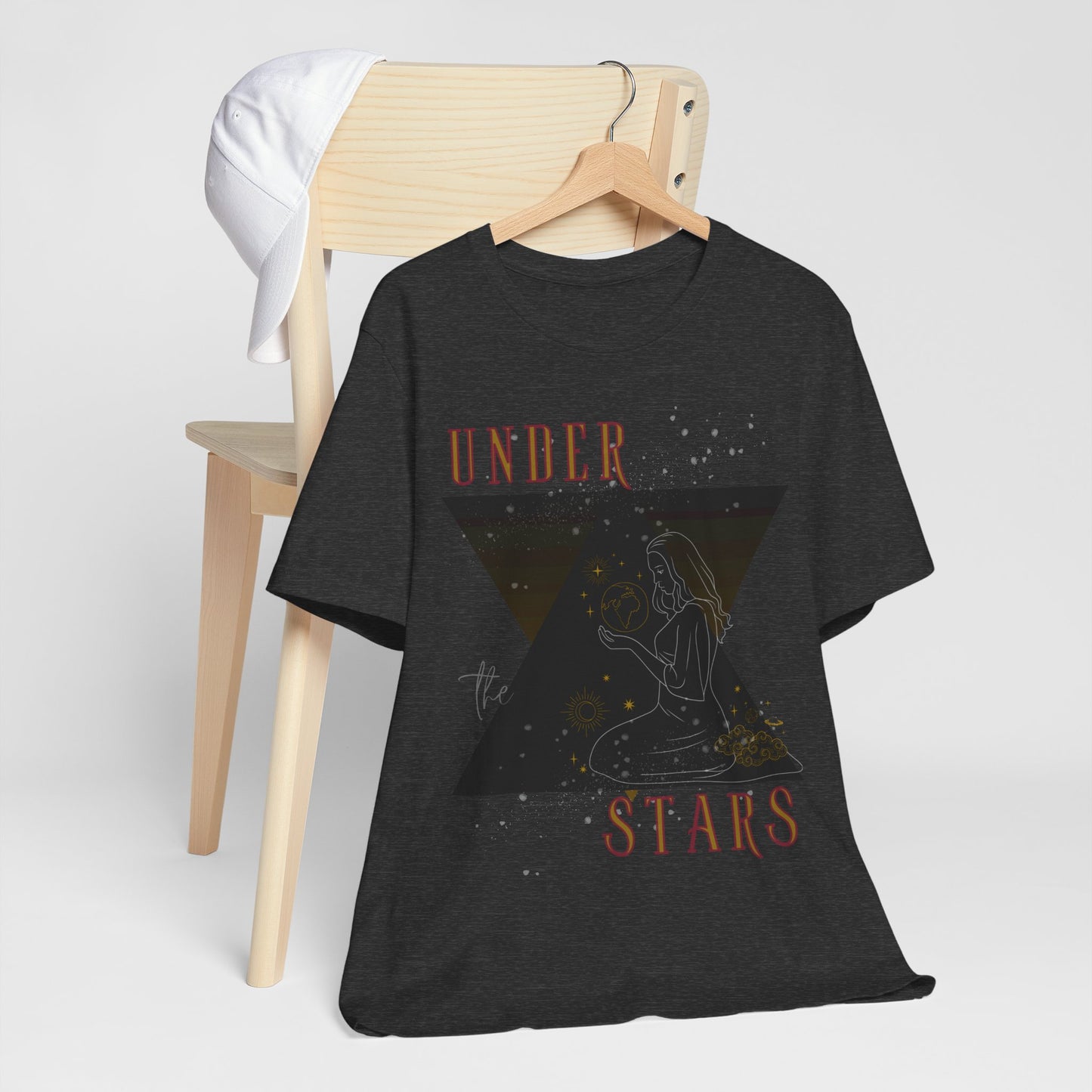 Cosmic Goddess T-Shirt: Celestial Witch, Astrology Lover, Boho Fashion